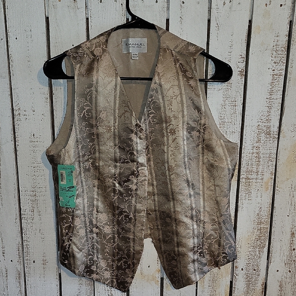 Emanuel Ungaro Beige and Cream Vest